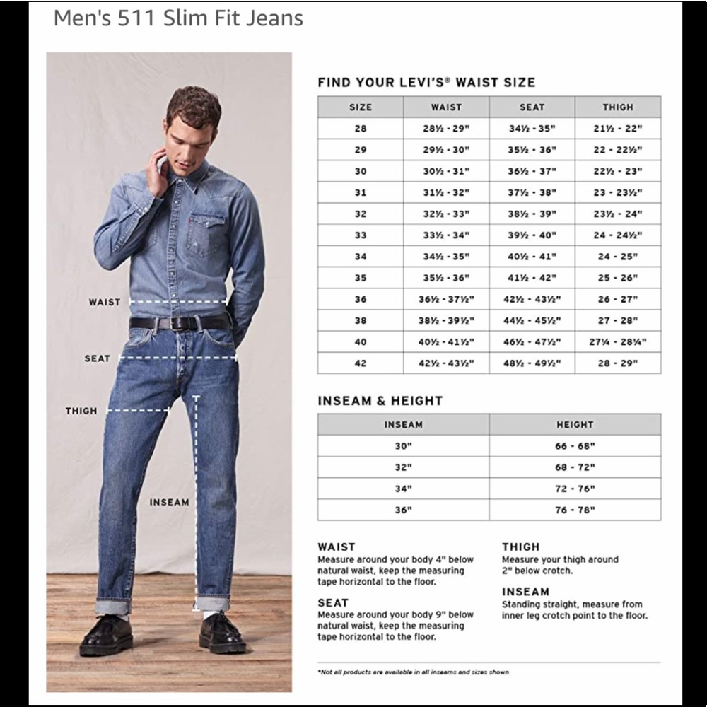 🎉3x HP🎉❣️SALE🆕Levi’s 511 Slim(Destructed) Jeans - Picture 9 of 10